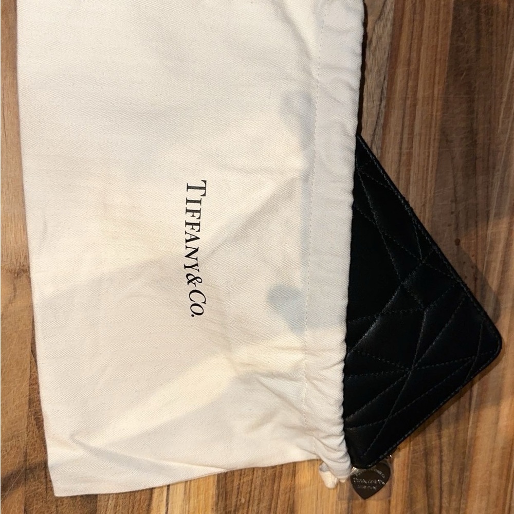 Tiffany & Co. Black Quilted Leather Wallet